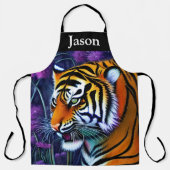 Tablier Abstrait Majestic Predator Tiger (Recto)