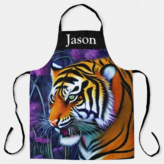 Tablier Abstrait Majestic Predator Tiger (Recto)