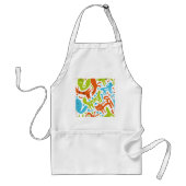 Tablier Abstrait Motif de chat Whimsical moderne animal de (Devant)