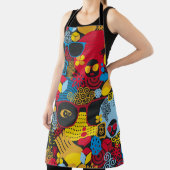 Tablier Abstrait motif sans couture avec femme noire. digi (Insitu)