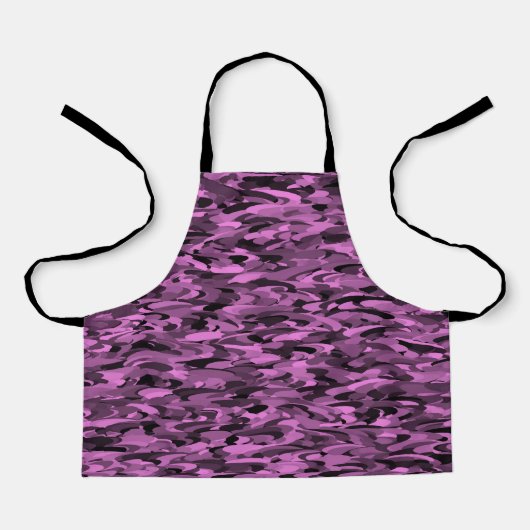 Tablier Abstrait Motif violet noir (Recto)