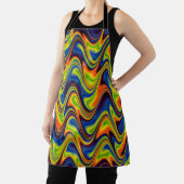 Tablier Abstrait multicolore ondulé (Insitu)