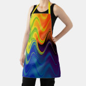 Tablier Abstrait Multicolore Ondulé (Insitu)