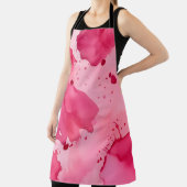 Tablier Abstrait rose sur rose (Insitu)