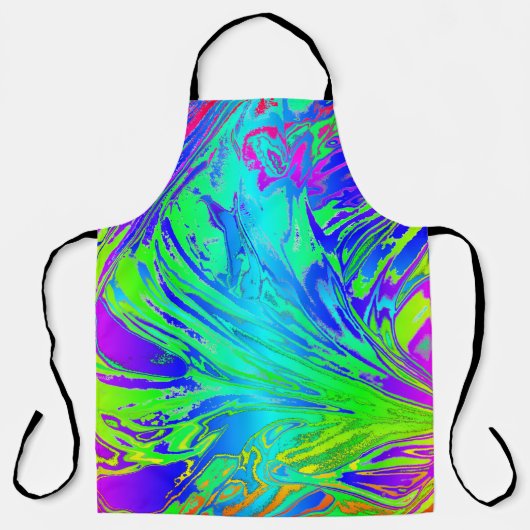 Tablier Abstrait Splashing Rainbow Liquid (Recto)