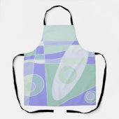 Tablier Abstrait Surf Pastel Purple Green (Recto)