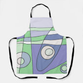 Tablier Abstrait surf vert pourpre (Recto)