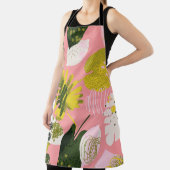 Tablier Abstrait Tropical Colorical Feuille Motif (Insitu)