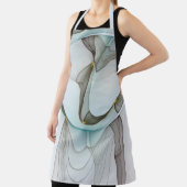 Tablier Abstrait Turquoise Brown Gold Elegance (Insitu)