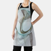 Tablier Abstrait Turquoise Brown Gold Elegance (Insitu)