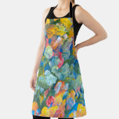 Tablier Abstraite brosse de frottement de point acrylique  (Insitu)