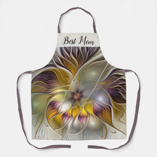 Tablier Abstraite couleur Imaginaire Fleur Fractal Best Ma (Recto)