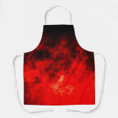 Tablier Abstraite fumée rouge (Recto)
