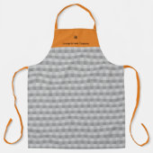 Tablier Accents d'orange gris Motif Pixel promotionnels (Recto)