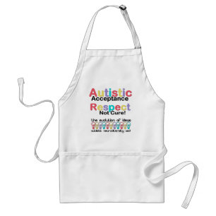 Tablier Acceptation de l'autisme, respect, pas de remède