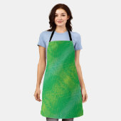 Tablier Acceptation | Médaillons de saumons jaunes bleus (Porté)