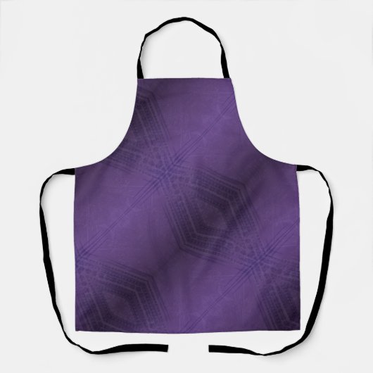 Tablier Acceptation | Motif Boho violet écectique (Recto)