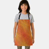 Tablier Acceptation | Motif de Shibori rouge orange jaune (Insitu)