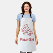 Tablier Accro à la pizza (Porté)