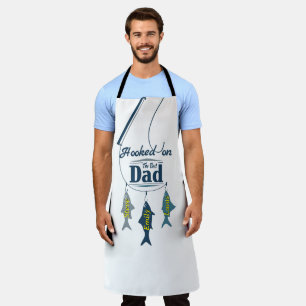 Tablier Accro au meilleur papa   Pêche personnalisée pour 