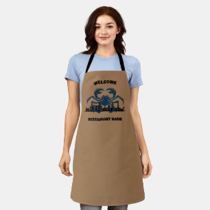 Tablier Accueil moderne Maryland Blue Crabe Nom du drapeau
