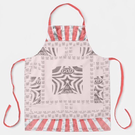 Tablier Achempong L'étoile d'amour de Dieu Peach chaud et (Recto)