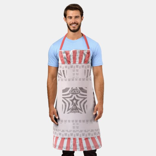 Tablier Achempong L'étoile d'amour de Dieu Peach chaud et (Porté)