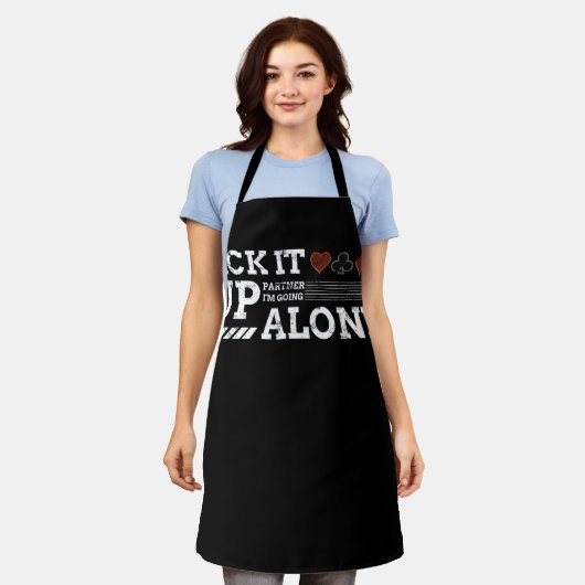 Tablier Acheter Partenaire Je vais aller seul Euchre Joueu (Porté)