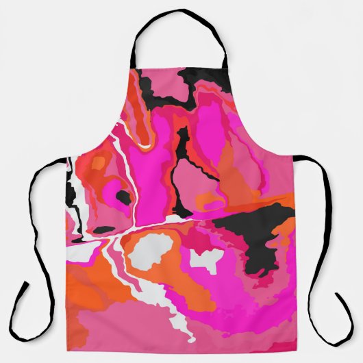 Tablier Acid Vivid Digital Psychedelic Bright Background. (Recto)