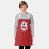 Tablier Açores Red LOVE Drapeau personnalisé (Porté)