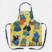 Tablier Acrobat des chats, Kuniyoshi, Ukiyo-e (Recto)