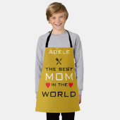 Tablier Adam la meilleure mère du monde or (Porté)
