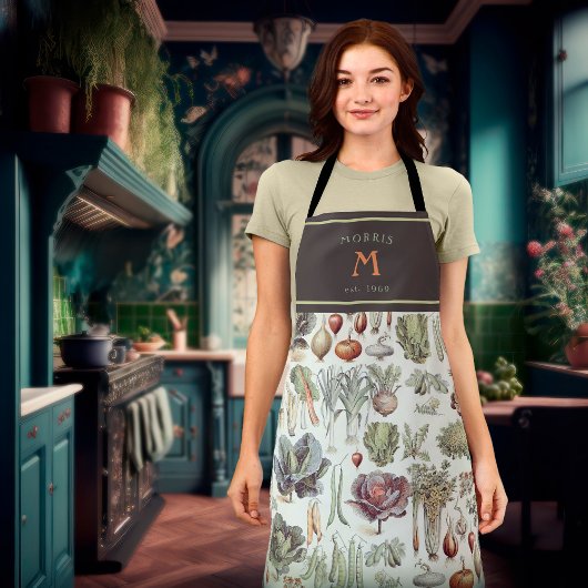 Tablier Adolphe Millot Vegetable Cuisine Apron