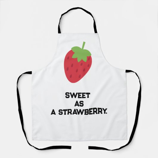 Tablier Adorable à Thème Fraise | Tablier de Cuisi (Recto)