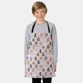 Tablier Adorable Chouette d'Halloween Motif (Porté)