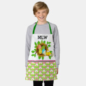 Tablier Adorable "Correspondance" Cookies de Pâques Apron (Porté)