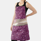 Tablier Adorable Flamant rose Rose Cute Sur Glitterie (Insitu)