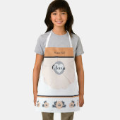 Tablier Adorable Fleur Fleur Apron Floral avec Coeur (Insitu)