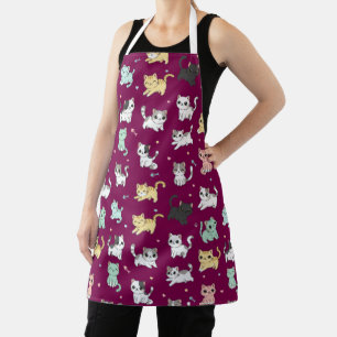 Tablier Adorable Kawaii Chats Motif Apron