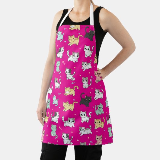 Tablier Adorable Kawaii Chats Motif Apron (Insitu)