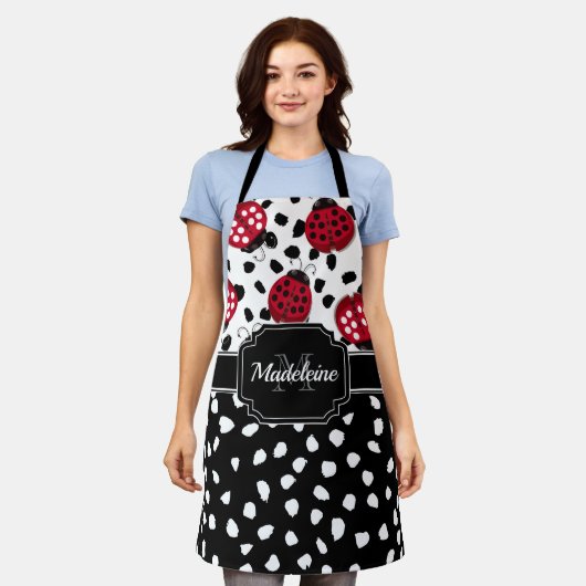 Tablier adorable Ladybugs (Porté)