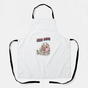 Tablier adorable Moo Deng bébé gros hippopotamus Tank T