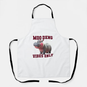 Tablier Adorable MOO DENG VIBES SEULEMENT bon bébé Hippo V