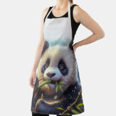 Tablier Adorable Ours De Panda Mangeant Bambou (Insitu)