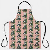 Tablier Adorable Panda Accrocher Bamboo Cute Cartoon Art (Recto)