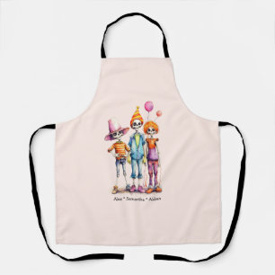 Tablier Adorable Pastel Zombie Trio - Jolie Halloween (3)