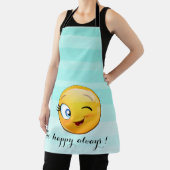 Tablier Adorable Winking Emoji Face-Be heureux toujours (Insitu)