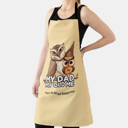 Tablier Adulte Apron : Mon Papa Mon Vieux Moi (marron) (Insitu)