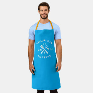 Tablier Adulte Personnalisé Moderne Rustique GRILL