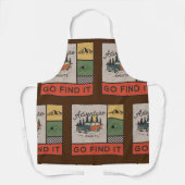 Tablier Adventure Await Go Find It Retro Camping Travel (Recto)